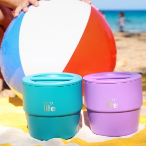 Στρογγυλό Θερμός Φαγητού 750ml μωβ - ECOLIFE Στρογγυλό Θερμός Φαγητού 750ml μωβ - ECOLIFE