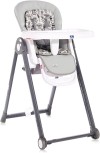 HIGH CHAIR PARTY COOL GREY LEATHER ΚΑΡΕΚΛΑ ΦΑΓΗΤΟΥ