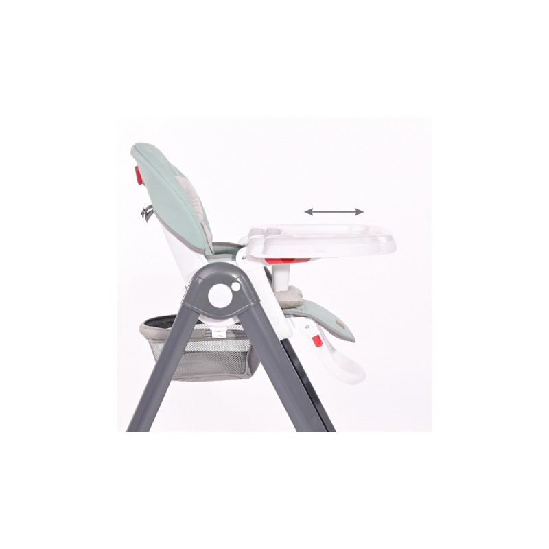 HIGH CHAIR PARTY ARCTIC BLUE LEATHER ΚΑΡΕΚΛΑ ΦΑΓΗΤΟΥ