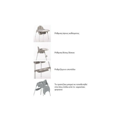 AMARO ICEBERG GREEN FEEDING CHAIR ΚΑΡΕΚΛΑ ΦΑΓΗΤΟΥ