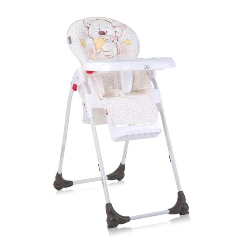 DULCE WHITE TEDDY BEAR HIGH CHAIR ΚΑΡΕΚΛΑ ΦΑΓΗΤΟΥ