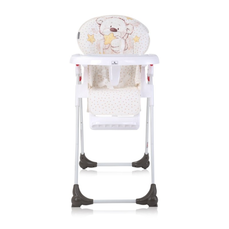 DULCE WHITE TEDDY BEAR HIGH CHAIR ΚΑΡΕΚΛΑ ΦΑΓΗΤΟΥ