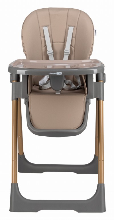 FREE ON KAI BROWN HIGH CHAIR ΚΑΡΕΚΛΑ ΦΑΓΗΤΟΥ