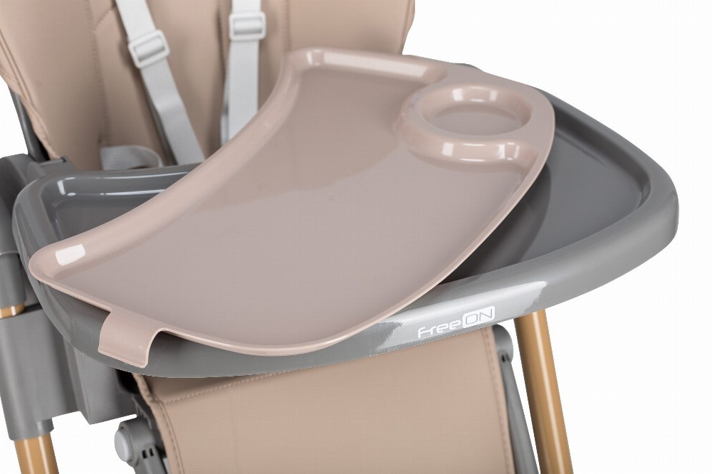 FREE ON KAI BROWN HIGH CHAIR ΚΑΡΕΚΛΑ ΦΑΓΗΤΟΥ