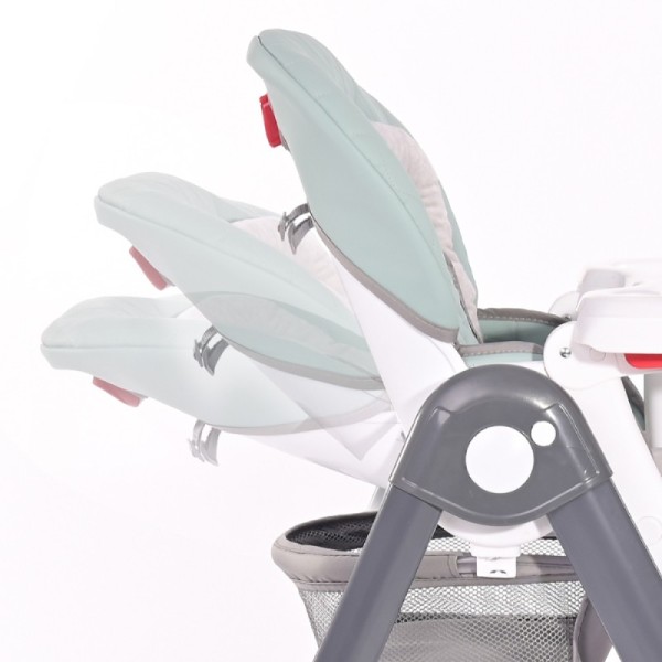 PARTY COOL GREY LEATHER HIGH CHAIR ΚΑΡΕΚΛΑ ΦΑΓΗΤΟΥ