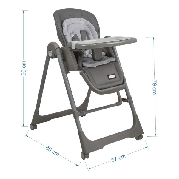 ΚΑΡΕΚΛΑΚΙ ΦΑΓΗΤΟΥ NUOVO 2IN1 GREY 186