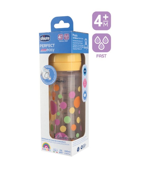 Μπιμπερό Perfect Easy, Πλαστικό Σιλικόνης, 4μ+, 330ml Unisex Μπιμπερό Perfect Easy, Πλαστικό Σιλικόνης, 4μ+, 330ml Unisex