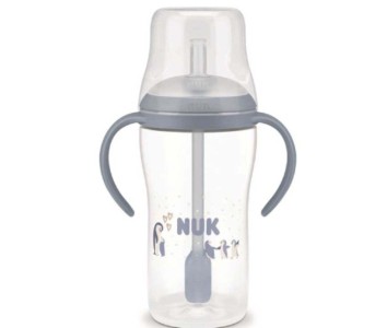 ΜΠΙΜΠΕΡΟ PERFECT ΜATCH PP 260ml  PENGUIN ΕΚΠΑΙΔ. ΜΕ ΚΑΛΑΜΑΚΙ ΣΙΛ 2 ΛΑΒΕΣ