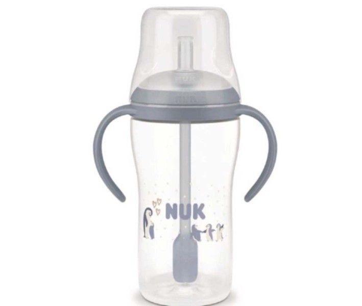 ΜΠΙΜΠΕΡΟ PERFECT ΜATCH PP 260ml  PENGUIN ΕΚΠΑΙΔ. ΜΕ ΚΑΛΑΜΑΚΙ ΣΙΛ 2 ΛΑΒΕΣ