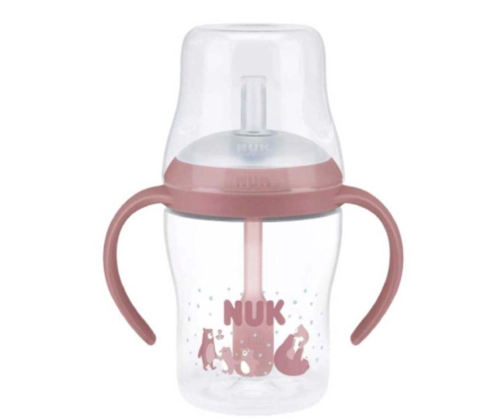 ΜΠΙΜΠΕΡΟ PERFECT ΜATCH PP 150ml  BEAR ΕΚΠΑΙΔ. ΜΕ ΚΑΛΑΜΑΚΙ ΣΙΛ 2 ΛΑΒΕΣ