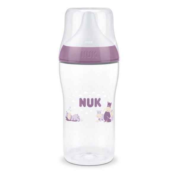 NUK ΜΠΙΜΠΕΡΟ PERFECT MATCH PP 260ml  TEMP.CONTROL HIPPO