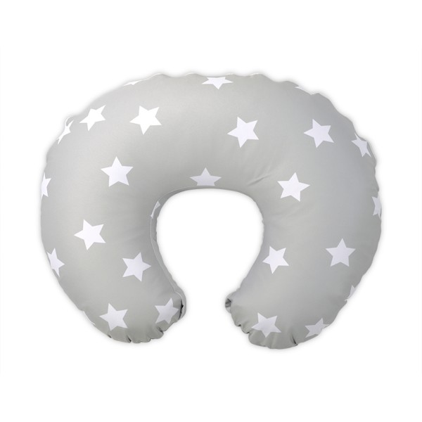 NURSING PILLOW HAPPY STARS GREY ΜΑΞΙΛΑΡΙ ΘΗΛΑΣΜΟΥ