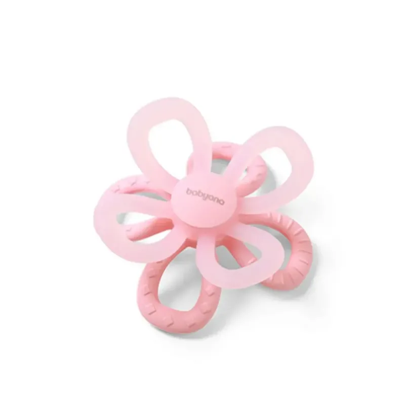 Μασητικό από μαλακή σιλικόνη - Flower Pink