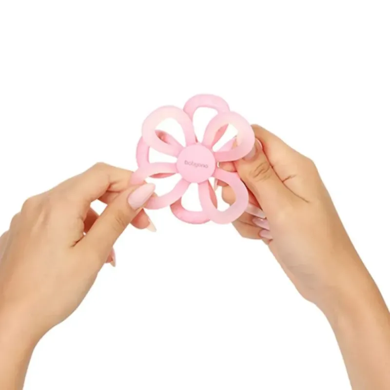 Μασητικό από μαλακή σιλικόνη - Flower Pink