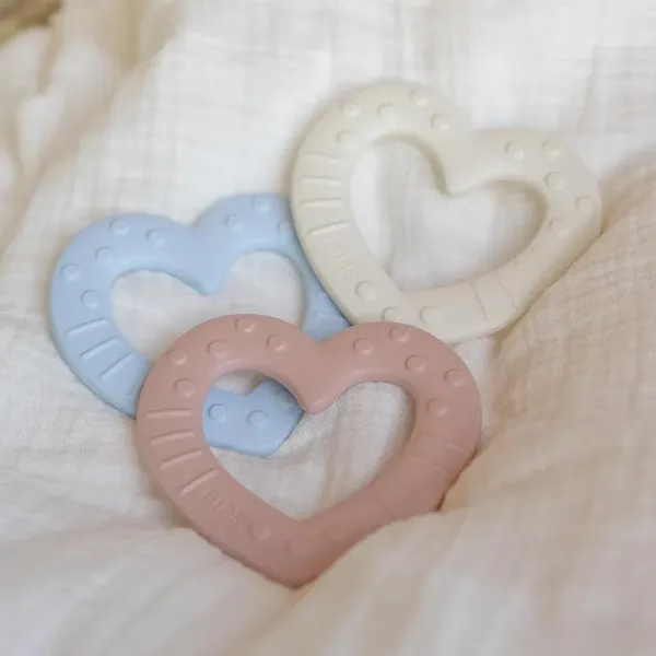 BIBS BITIE HEART BLUSH BIBS BITIE HEART BLUSH