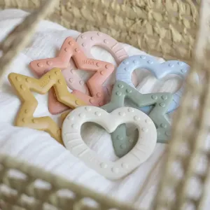 BIBS BITIE HEART BLUSH BIBS BITIE HEART BLUSH