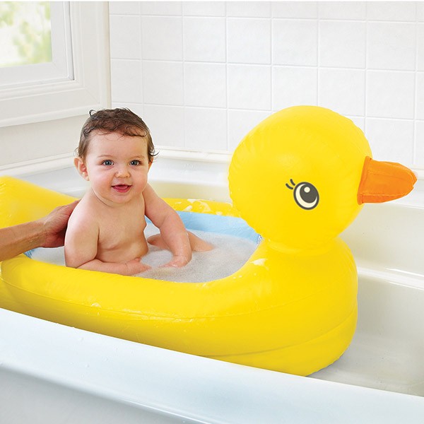 White Hot Inflatable Safety Duck Bath ΦΟΥΣΚΩΤΟ ΜΠΑΝΙΟ ΠΑΠΙΑ Munc
