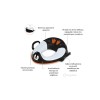 Μy Little Trainer Seat - Εκπαιδευτικό κάθισμα - Πιγκουϊνάκι άσπρο/μαύρο