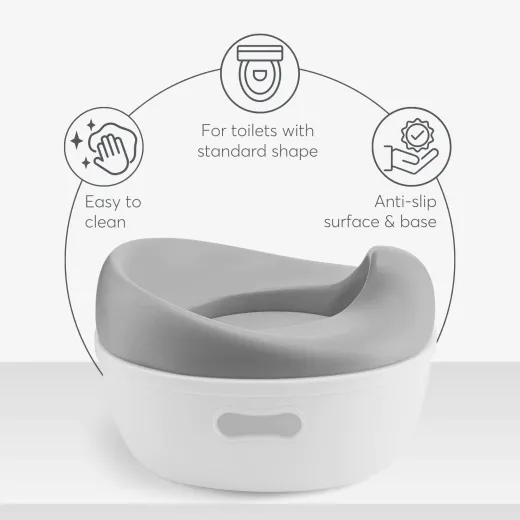 POTTY 3in1 TRIO GREY ΓΙΟΓΙΟ/ΚΑΘΙΣΜΑ/ΣΚΑΛΑΚΙ ΤΟΥΑΛΕΤΑΣ