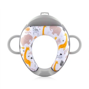 SOFT TRAINING SEAT WITH BACKREST BEIGE DOTS