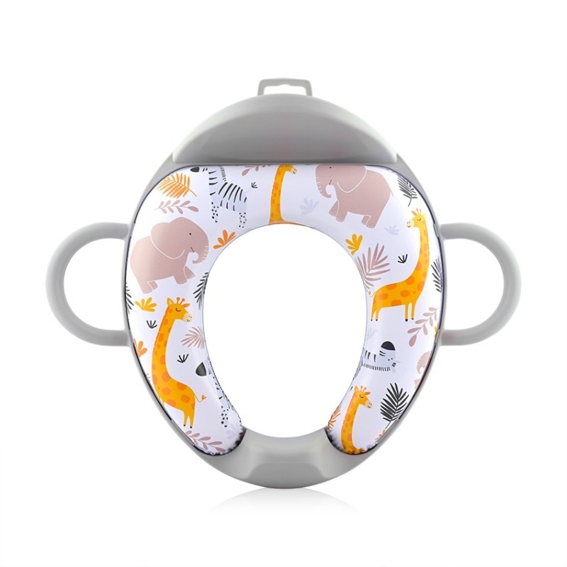 SOFT TRAINING SEAT WITH BACKREST BEIGE DOTS