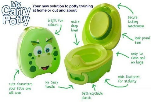 My Carry Potty - Γιογιό - Δεινοσαυράκι πράσινο