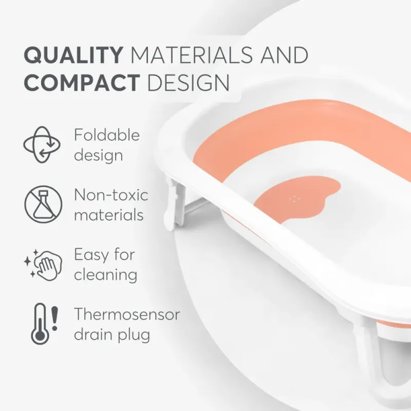 Πτυσσόμενη μπανιέρα Fiji Ροζ