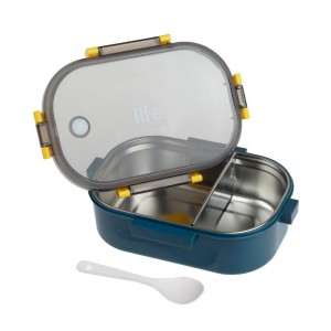 ΦΑΓΗΤΟΔΟΧΕΙΟ ΜΕ ΧΩΡΙΣΜΑ 900ml- BLUE