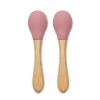 ΣΕΤ 2 ΤΕΜ ΚΟΥΤΑΛΑΚΙΑ ΣΙΛΙΚΟΝΗΣ BAMBOO NATURAL DEEP PINK