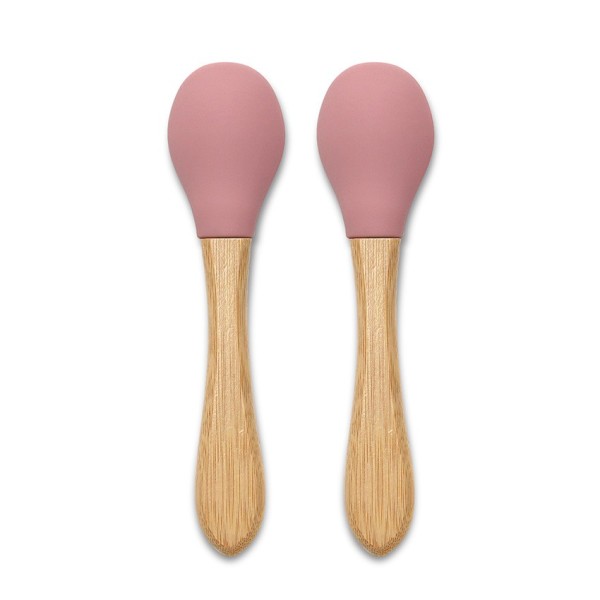 ΣΕΤ 2 ΤΕΜ ΚΟΥΤΑΛΑΚΙΑ ΣΙΛΙΚΟΝΗΣ BAMBOO NATURAL DEEP PINK