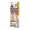 ΣΕΤ 2 ΤΕΜ ΚΟΥΤΑΛΑΚΙΑ ΣΙΛΙΚΟΝΗΣ BAMBOO NATURAL DEEP PINK