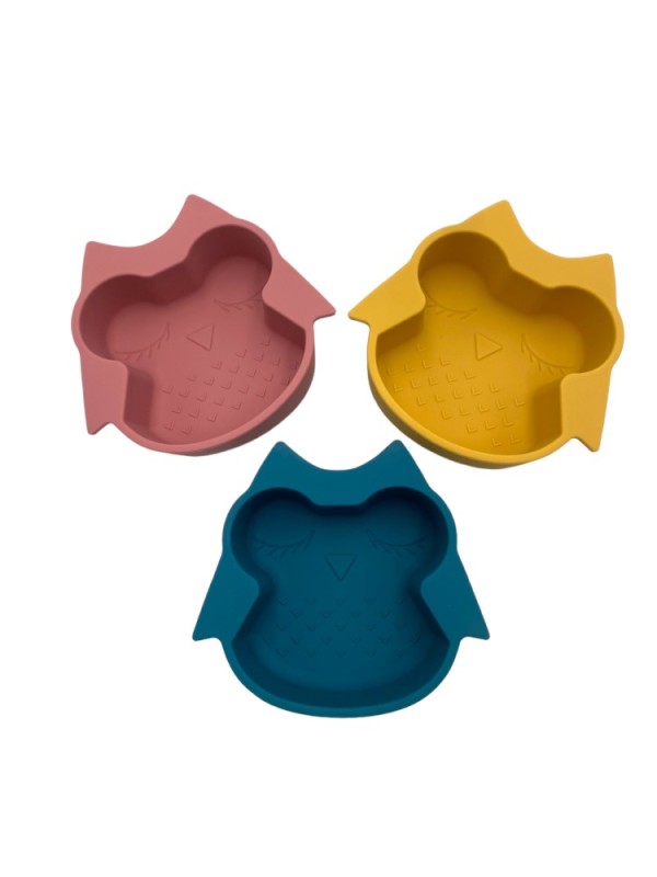 Olive the Owl – Silicone BowlΡΟΖ