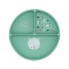 Sassi πιάτο σιλικόνης LFGB με χωρίσματα Baby led weaning  bear
