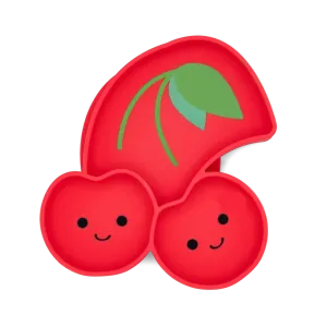 Πιάτο σιλικόνης με βεντούζα Cherry