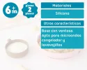 Πιάτο Σιλικόνης με χωρίσματα και μπολ Ροζ