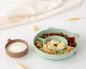 Πιάτο Σιλικόνης με χωρίσματα και μπολ Μέντα