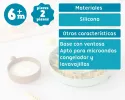 Πιάτο Σιλικόνης με χωρίσματα και μπολ Μέντα