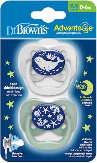 DR.B.PA12004 ΠΙΠΙΛΕΣ ADVANTAGE ΝΥΧΤΟΣ ΜΠΛΕ 0-6M 2ΤΜΧ