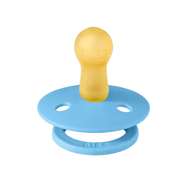Bibs Colour Fusion Σετ Στρογγυλές Πιπίλες Latex 2 τμχ Νο2 6-18 Μηνών Baby Blue / Petrol