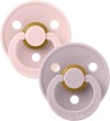 BIBS ΣΕΤ ΠΙΠΙΛΕΣ 2ΤΜΧ – COLOUR – BLOSSOM/DUSTY LILAC – ΣΤΡΟΓΓΥΛΗ No1