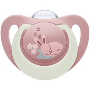 ΨΕΥΔΟ/ΤΡΟ ΣΙΛΙΚ. FIRST CHOICE NIGHT ΜΕΓ.1 ΜΕ ΘΗΚΗ BUNNY - NUK