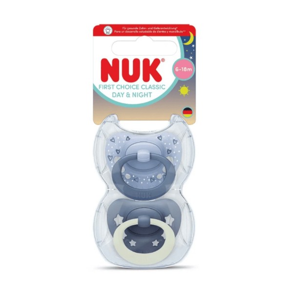 ΨΕΥΔΟ/ΤΡΟ ΣΙΛΙΚ. FIRST CHOICE CLASSIC D&N ΜEΓ.2 ΜΕ ΘΗΚΗ BLUE 2tem - NUK