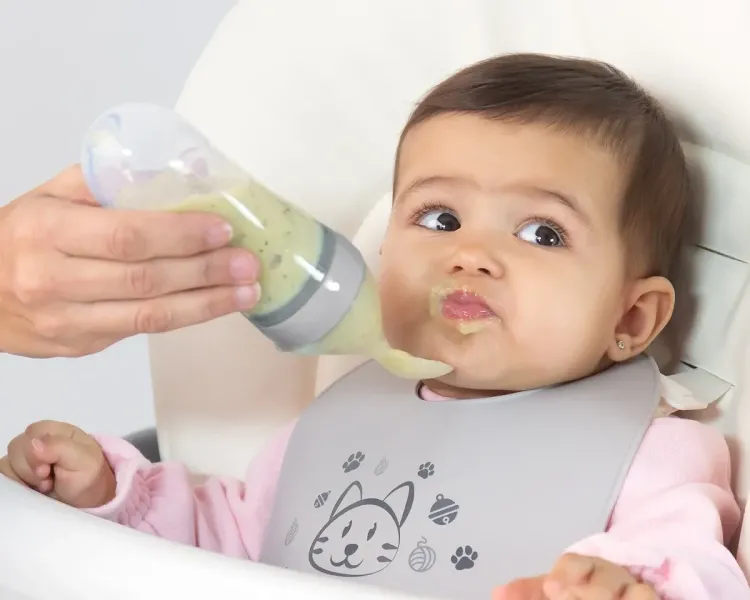 Τροφοδότης Πολτοποιημένης Τροφής 4+Μ Γκρι 90ml - KIOKIDS