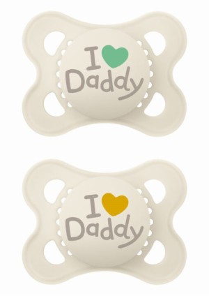 Πιπίλα Ι Love Daddy Σιλικόνης 2-6 μηνών
