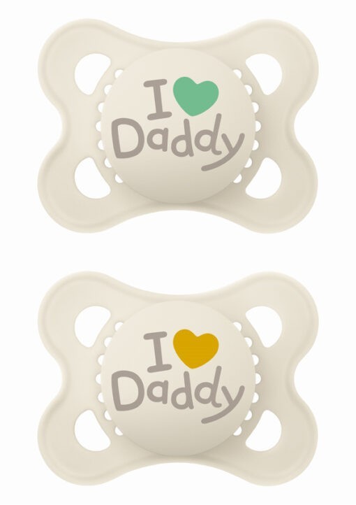 Πιπίλα Ι Love Daddy Σιλικόνης 2-6 μηνών