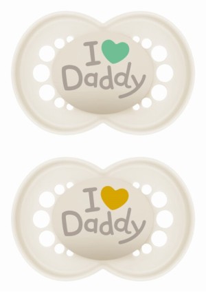Πιπίλα Ι Love Mummy & Daddy Σιλικόνης 6-16 μηνών