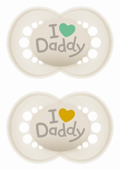 Πιπίλα Ι Love Mummy & Daddy Σιλικόνης 6-16 μηνών