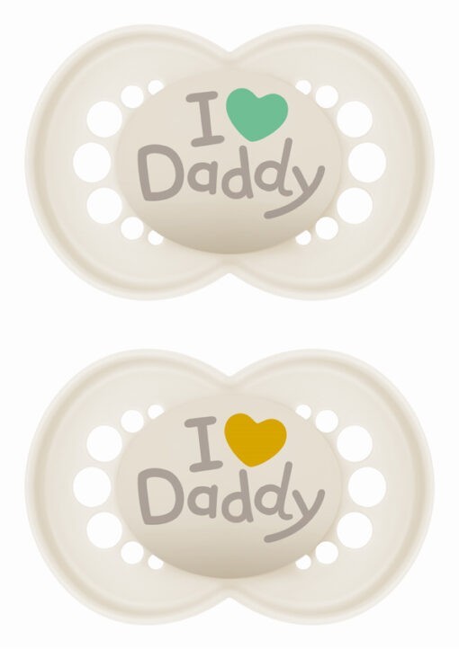 Πιπίλα Ι Love Mummy & Daddy Σιλικόνης 6-16 μηνών