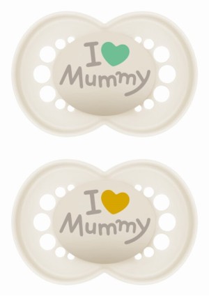 Πιπίλα Ι Love Mummy & Daddy Σιλικόνης 6-16 μηνών