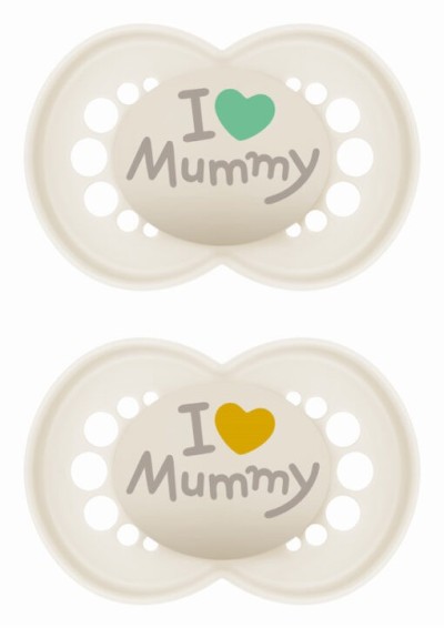 Πιπίλα Ι Love Mummy & Daddy Σιλικόνης 6-16 μηνών